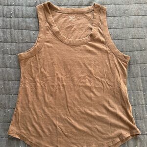 Madewell Casual Brown/Tan Tank Top